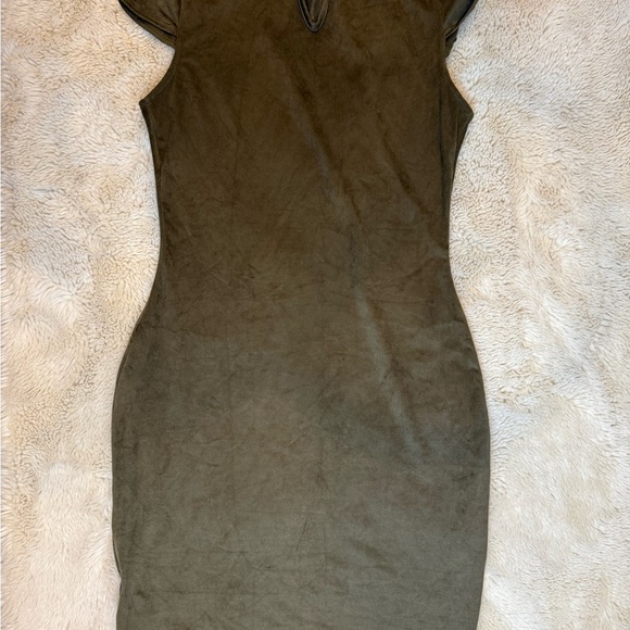 Windsor Olive Green Studded Mini Dress - Picture 7 of 11